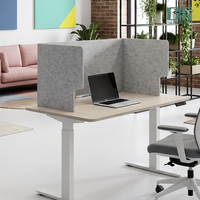 Cloison de bureau acoustique en polyester insonorisant et écologique, écran acoustique pliable en PET pour bureau