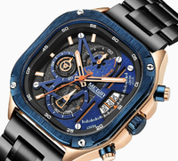Montres à quartz pour hommes MEGIR 2217, bracelet en acier inoxydable, design original, qualité supérieure, prix abordable, faible MOQ, étanches, nouvelle collection.