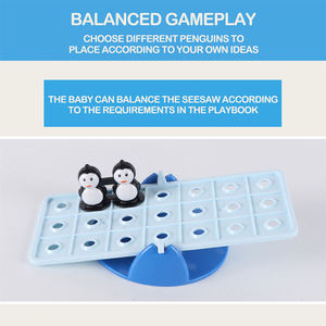 Jeu de balançoire Pingouin Canard pour Enfants, Apprentissage STEAM, Motricité Fine, Coordination Oeil-Main, Jouet de Société Familial, Cadeau - Product Image 3