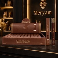 Parfum en spray pour hommes et femmes, flacon en verre bronze, coffret de présentation, pour les fêtes, longue tenue