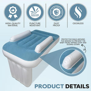 Lit d'avion gonflable portable <span class=keywords><strong>en</strong></span> PVC OEM pour tout-petits et enfants, siège de <span class=keywords><strong>voiture</strong></span> extensible, <span class=keywords><strong>matelas</strong></span> pneumatique pour bébé, compagnon de voyage - Product Image 2