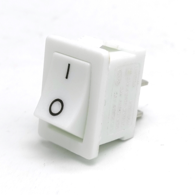 JINGHAN KCD1 250V Max. Voltage Black Rocker Switch 2 PIN 2 Position Rocker Switches for Boat Use
