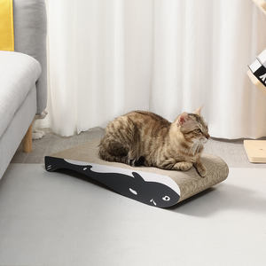 Milieuvriendelijk Modern Kattenpoot Golfkartonnen Krabber En Kattenspeelgoed Duurzaam Veilig Op Maat Bedrukt Groothandelsverpakking - Product Image 5