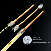 Connecteurs d'angle pour bande LED de haute qualité 5MM 8MM 10MM 4/3/2 broches sans soudure Cob avec contact en cuivre pour applications PCB/FPC