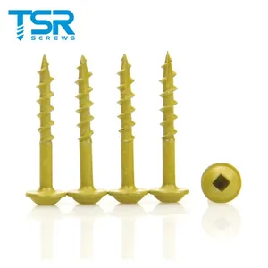 Vis autotaraudeuses Ruspert à tête cylindrique carrée, revêtement zinc, pour trous de poche dans le bois (Jig <span class=keywords><strong>Kreg</strong></span>) - Product Image 5