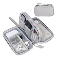 Pochette de rangement pour câbles de voyage, accessoires électroniques, étui de transport portable, imperméable, double couche, sac de rangement tout-en-un