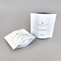 Pochette cosmétique personnalisée avec logo, rose, à fermeture éclair, en plastique transparent, pour bombes de bain et sels de bain