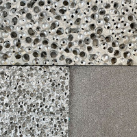 Mousse d'aluminium poreuse résistante au feu/ignifuge, mousse métallique d'aluminium à 99,99%