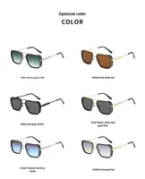 FKL 2551 Nouveaux lunettes de soleil unisexes de style rétro punk européen américain UV400 à monture intégrale, monture carrée très vendue en Asie du Sud-Est