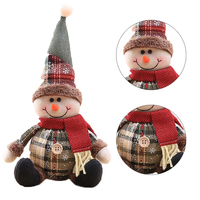 Frohe Weihnachten Weihnachtsmann Stoffpuppe Elch Weihnachtsornamente und Christbaumschmuck Weihnachtsgeschenke für die Heimdekoration