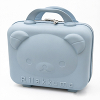Valise de voyage rigide en ABS motif ours de dessin animé 14 pouces pour cosmétiques et cadeaux