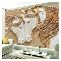 Chine Murale personnalisée 3D 5D 8D 16D décoration murale en relief pour fond de télévision à la maison