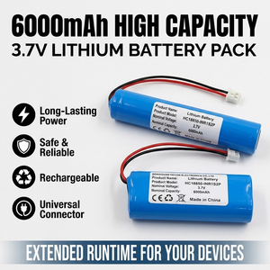 חבילות סוללות ליתיום-יון HC18650 1S1P <span class=keywords><strong>LiFePO4</strong></span> 2500mAh/3200mAh/3500mAh/5200mAh <span class=keywords><strong>3</strong></span>.7V 500 מחזורי טעינה תלת-מתכתיים - Product Image 1