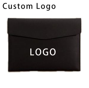 Custom Logo Business Portfolio Envelope Holder Bag <b>A4</b> B5 A6 Leather <b>File</b> Folder for Promotions - Product Image 6