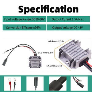 Convertisseur DC Step-up Starlink Mini 12V 24V vers 30V 3.5A avec bornes à anneaux femelles pour batteries solaires, <span class=keywords><strong>camping</strong></span>-<span class=keywords><strong>car</strong></span>, <span class=keywords><strong>camping</strong></span>, internet - Product Image 5