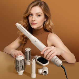 SMET 1200W New Multi-Functional 6-in-1 Hot Air Comb &amp; Curling Rod <strong>Hair</strong> <strong>Dryer</strong> with 1200W DC Motor Fast Heating Safe Design - Product Image 3