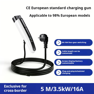 Pistolet de recharge pour véhicule à énergie nouvelle, norme européenne, alimentation portable domestique 16A universelle, station murale 3,5 kW, chargeur QD03 - Product Image 4