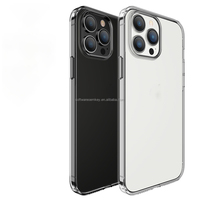 Coque de téléphone transparente antichoc ultra mince pour iPhone 12 13 14 Pro Max, coque arrière transparente et légère d'origine
