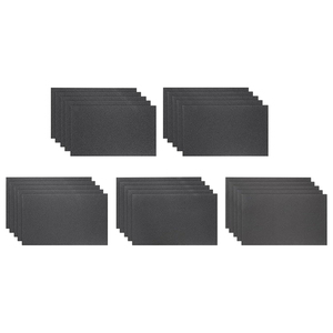 230x280mm siyah silisyum karbür su geçirmez aşındırıcı zımpara kağıdı levha 1mm orta dikdörtgen OEM özelleştirilebilir zımpara kum kağıt - Product Image 3