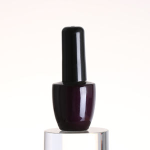 Botella Vacía para Esmalte <span class=keywords><strong>de</strong></span> Uñas al por Mayor, Tapa Met Bortel, Escultura <span class=keywords><strong>de</strong></span> Fibra <span class=keywords><strong>de</strong></span> Vidrio, Diseño Hueco Negro Mate, para Aceite - Product Image 1