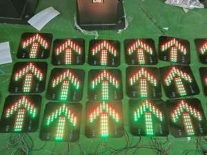 Jeu de feux de signalisation ferroviaires pour piétons des fabricants 100mm/200mm/300mm Feu de circulation LED rouge vert 12-24VDC - Product Image 6