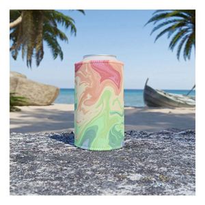 Portavasos de Neopreno Personalizado con Diseño de Verano, Enfriador de Latas de Cerveza de 12 oz, Regalo para Amantes de la Cerveza - Product Image 1