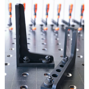 SteelMax GPPH wheeled welding bench in reinforced steel 2x1mt <b>28mm</b> holes - Product Image 6