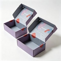 Boîte d'expédition personnalisée en carton ondulé recyclé avec fermeture à rabat pour l'emballage de produits de maquillage, de soins de la peau, de beauté et de cosmétiques