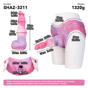 กางเกงรัดอวัยวะเพศชาย SHAZ แบบกลวง พร้อมอุปกรณ์เสริมสำหรับสวมใส่ ช่วยชะลอการหลั่งเร็ว สำหรับคอสเพลย์แฟนตาซี แหวนรัดอวัยวะเพศชาย ปลอกสวมอวัยวะเพศชาย ของเล่นทางเพศสำหรับคู่รัก - Product Image 2