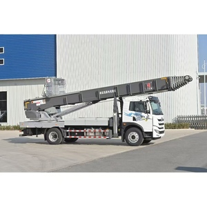 JIUHE 65m escalera aérea ascensor muebles camión móvil 32m 36m 45m 55m 65M <span class=keywords><strong>para</strong></span> casa móvil elevador escalera cubo camión aéreo - Product Image 3
