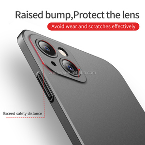 Cho <span class=keywords><strong>iPhone</strong></span> 13 12 11 Pro Max iphone13 iphone12 Cover quay lại MSVII siêu Mỏng Matte PC chống vân tay cứng trường hợp điện thoại chống sốc - Product Image 4