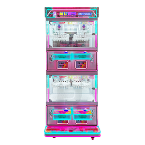 2 trong 1 4 người chơi Clip búp bê máy để bán Bán buôn máy giải trí mini Claw máy trẻ em Đồ chơi đồng tiền hoạt động trò chơi - Product Image 6