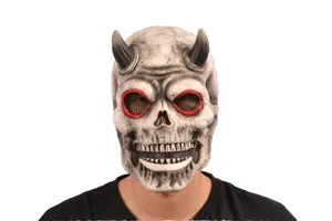 Gerçekçi yetişkin Cosplay korku kanlı zombi parti lateks kostüm cadılar bayramı maskeleri