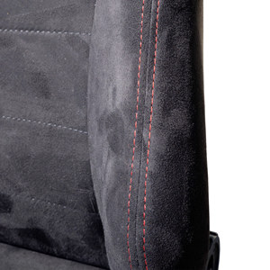 Paire de sièges - Paire de sièges de voiture de sport, tissu noir, universels avec kit Simoni Racing Sled - Product Image 4
