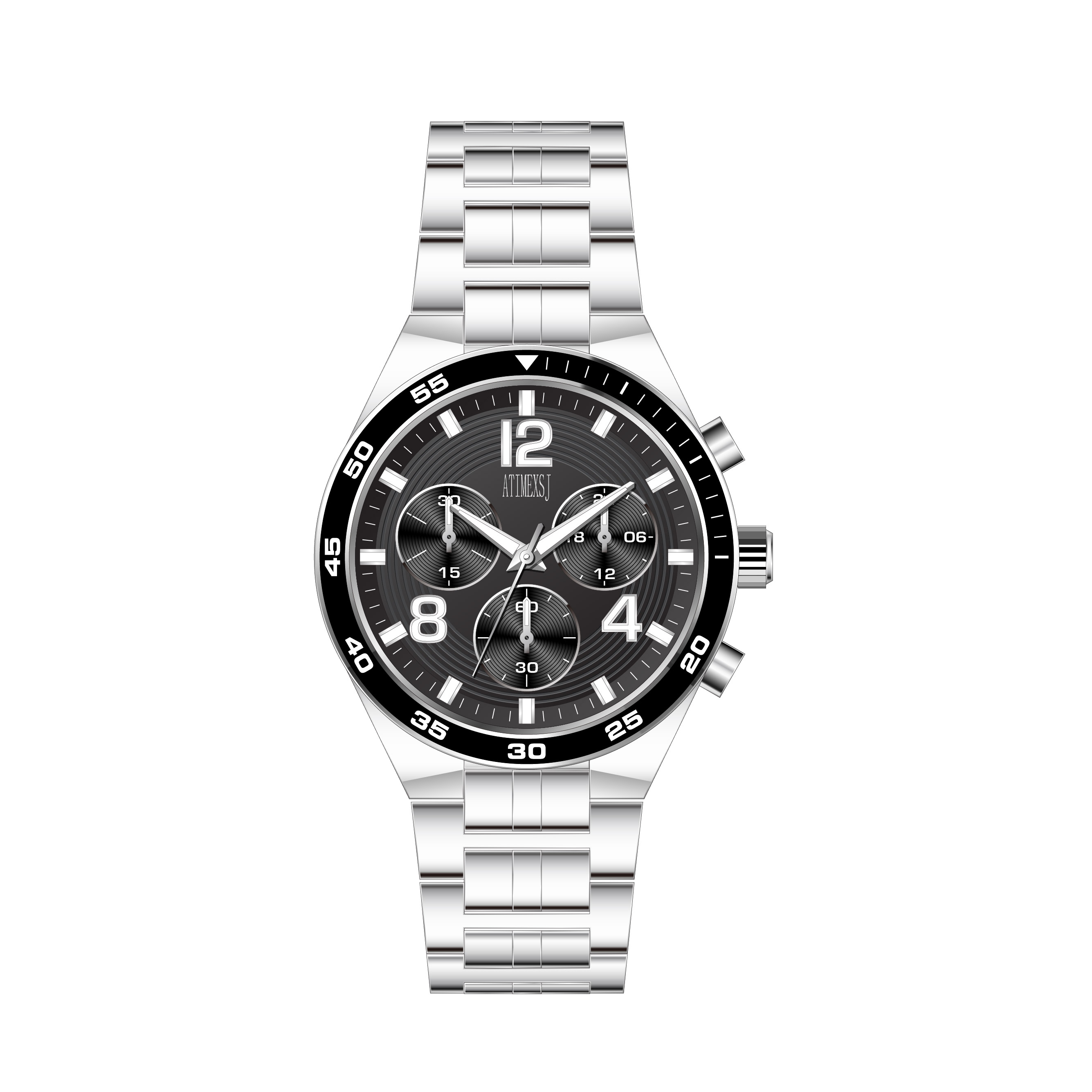 Silver - Black