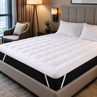 Protège-matelas 3D anti-allergique en tissu Snowdown pour hôtel, housse de lit ajustée pour les clients sensibles