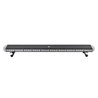 Barre lumineuse d'urgence LED noire et mince en aluminium de 85 cm avec éclairage d'appoint et feu stop pour véhicules et camions Ford CL