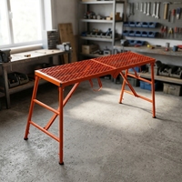 Plateforme de travail portable robuste et moderne, échelle pliable pour échafaudage, escalier pour terrains accidentés, peinture industrielle