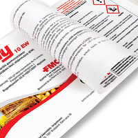 Livret de révélation et de pelage multicouches personnalisé autocollant adhésif pliable à double couche étiquette multicouche pour bouteilles