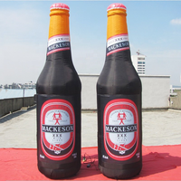 Modèle géant de canette de bière gonflable personnalisée pour l'extérieur, impression UV personnalisée du logo, canette de boisson gonflable pour la publicité d'événements de marque