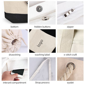 Hot Sale Promotional Personalized Blank Plain Cotton Canvas <b>Bags</b> <b>Recycled</b> Shopping Cotton <b>Tote</b> <b>Bags</b> With Custom Printed Logo - Product Image 6