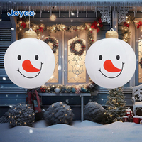 Joyee En gros, Ornement de Noël gonflable en PVC en forme de bonhomme de neige, visage de neige, pour intérieur, extérieur, maison, jardin, fête de fin d'année