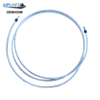 Cable trenzado de cobre THHN de 10 AWG para controlador de batería, 72'' (183 cm), par de cables, arnés de nailon, terminales de férula azules E6012, UPMF003 OEM/ODM