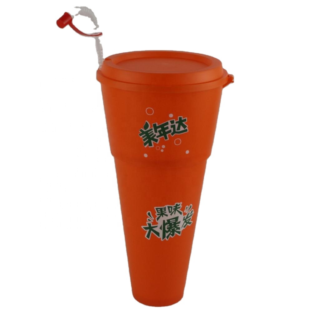 1,1 л пластиковая чашка для закусок для кинотеатра, чашка для попкорна с чашкой для колы