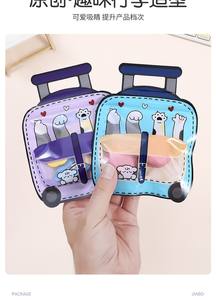 Bolsa de plástico con forma de maleta colorida para envasar dulces, bocadillos, juguetes pequeños y condimentos. - Product Image 2