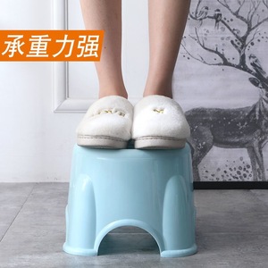 Plastic Stool For Kids And Adults Round Anti Slip <b>Stackable</b> <b>Chair</b> Bathroom Living Room Home Use - Product Image 2