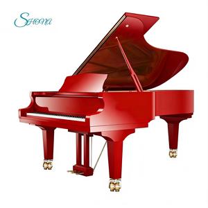<span class=keywords><strong>Piano</strong></span> à queue rouge personnalisable et coloré, avec planche sonore en bois massif, système de jeu automatique à 88 touches, installation optionnelle possible - Product Image 1