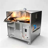 Four électrique tandoori avec moteur et table rotative automatique pour la cuisson du roti, du pain pita et des tortillas à usage commercial