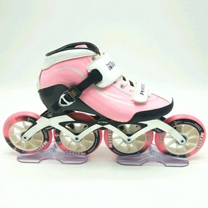 Patines en Línea de Carreras Profesionales Personalizables <span class=keywords><strong>Happy</strong></span> Star Factory, Carcasa de Fibra de Carbono, Ruedas Dobles, Rodamientos de 50 kg, Material de PU - Product Image 5