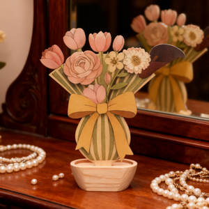 New Wood Flower Artificial Flower Botanical Collection Customized <b>Wooden</b> Preserved Flowers <b>Wooden</b> flower <b>for</b> Anniversary Gifts - Product Image 4